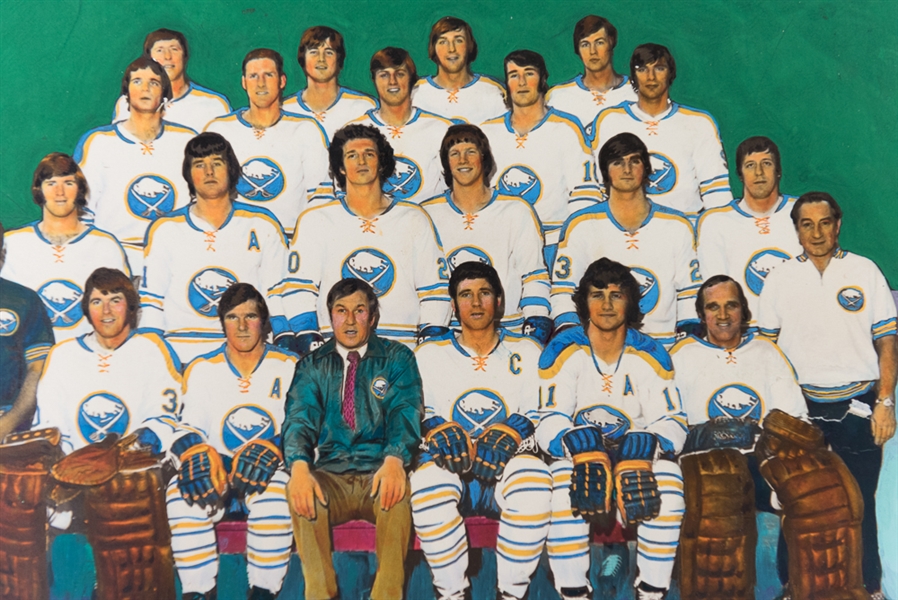 1973-74 Topps Hockey Card Proof - Buffalo Sabers Team Card
