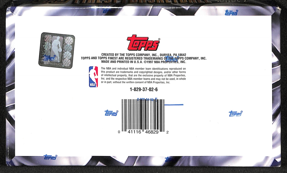 1996-97 Topps Finest Basketball Series 2 Sealed/Unopened Hobby Box (24 packs)