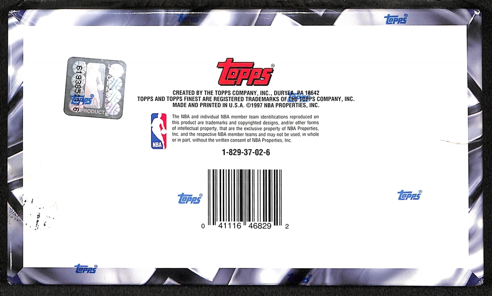 1996-97 Topps Finest Basketball Series 2 Sealed/Unopened Hobby Box (24 packs)
