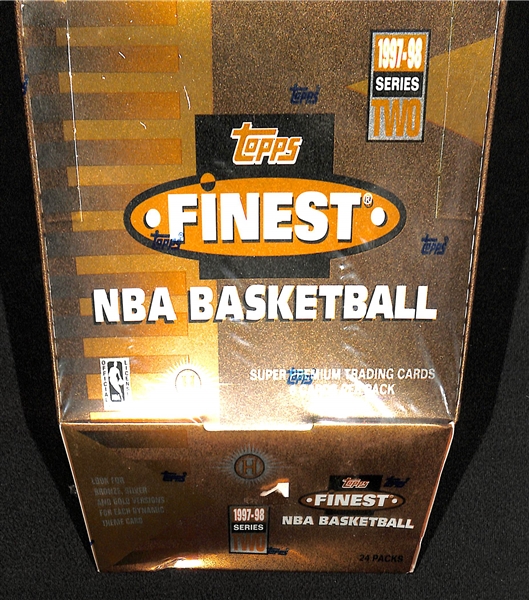 1997-98 Topps Finest Series 2 Basketball Sealed/Unopened Hobby Box (24 packs w/ 6 cards per pack)