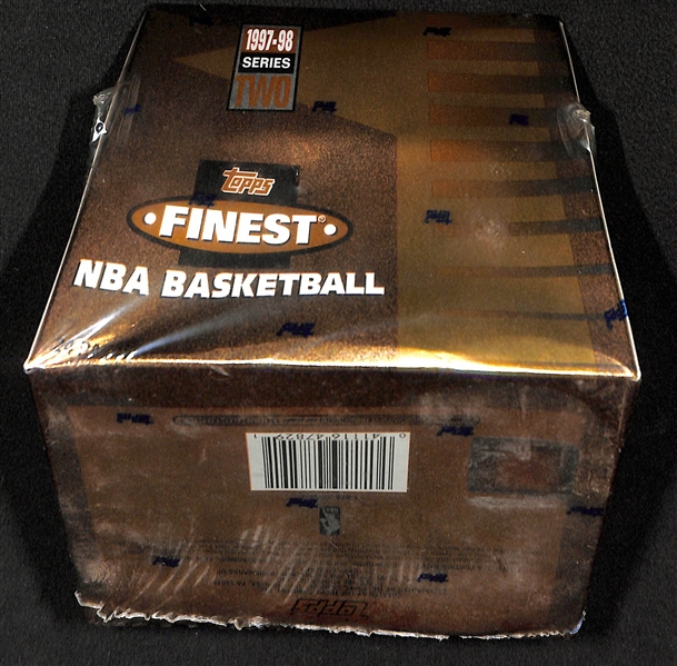 1997-98 Topps Finest Series 2 Basketball Sealed/Unopened Hobby Box (24 packs w/ 6 cards per pack)