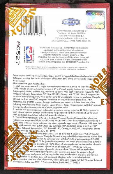 1997-98 Fleer Ultra Series 2 Sealed/Unopened Hobby Basketball Box (24 packs w/ 10 cards per pack)