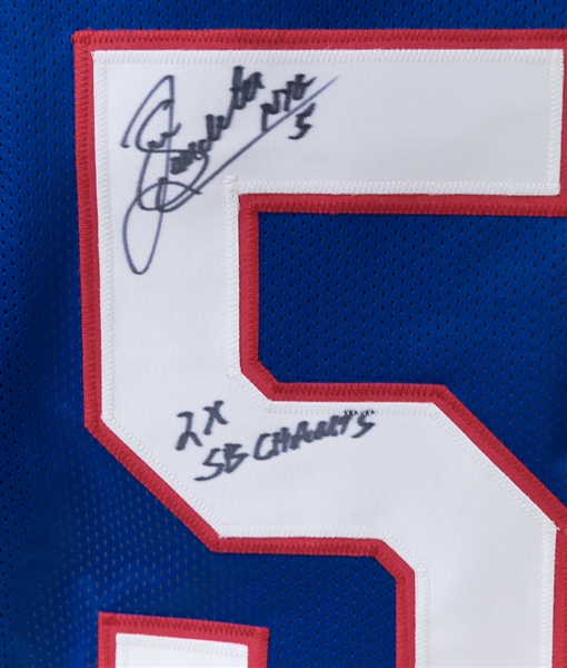 Sean Landeta Signed NY Giants Style Jersey (JSA COA)