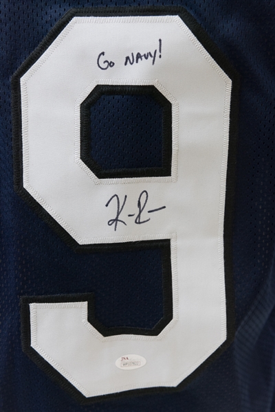 Kennan Reynolds Signed Navy Midshipmen Style Jersey (JSA COA)
