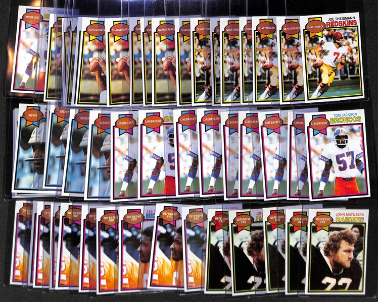 Assorted 800+ Pack Fresh 1979 Topps Football Cards w. Joe Theismann x7