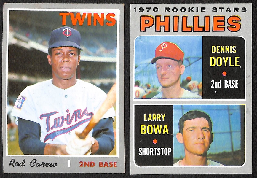 Lot of (63) Assorted 1970s Topps Baseball Star & Rookie Cards - Many in Pack Fresh Condition