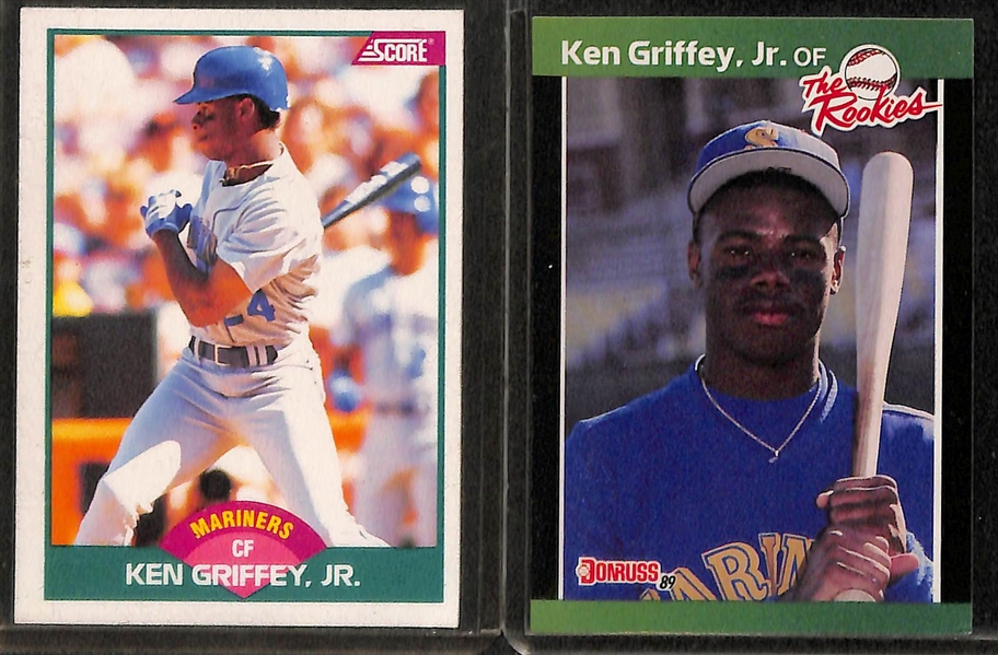 Lot of (40) Assorted 1980s Super Star Rookie Lot - Inc. Griffey, Bonds, McGwire, More