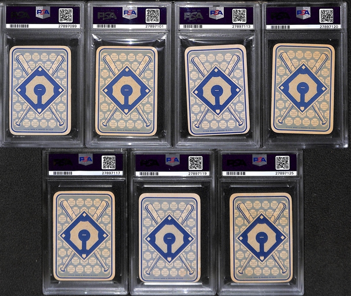 Lot of (33) 1968 Topps Game Cards - All PSA Graded - w. Pete Rose x2