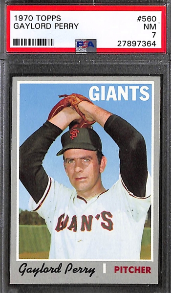 Lot of (59) 1970 Topps Cards - PSA Graded Lot - Assortment of Many Stars
