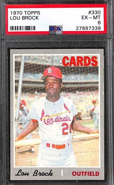 Lot of (59) 1970 Topps Cards - PSA Graded Lot - Assortment of Many Stars