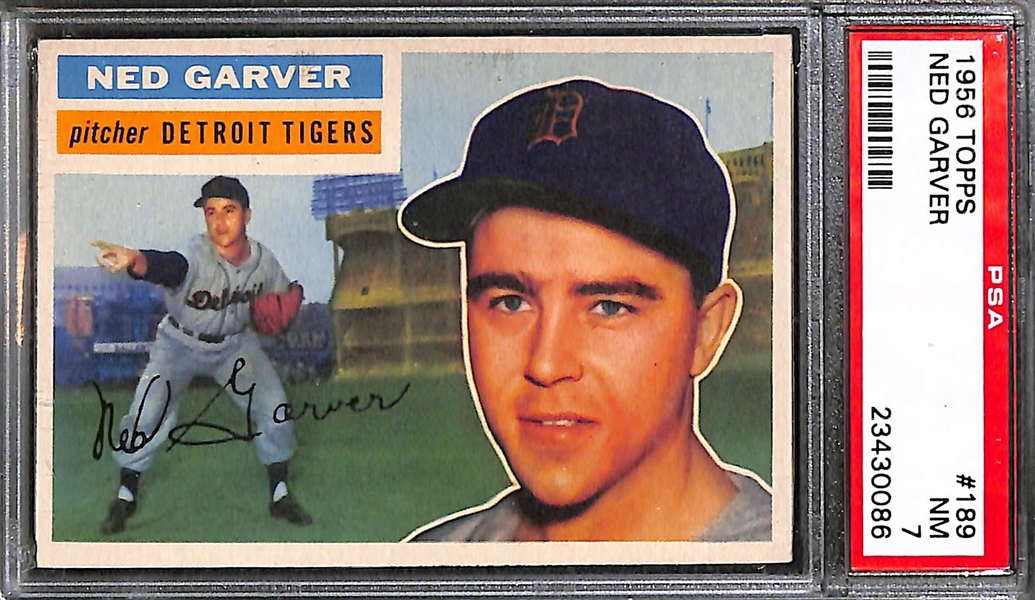 Lot of (13) 1956 Topps Baseball Cards PSA 7 - High-Grade - w. Ned Garver!