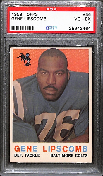 (20) PSA Graded Football Rookie Cards w. 1956 Topps Billy Vessels (PSA4)