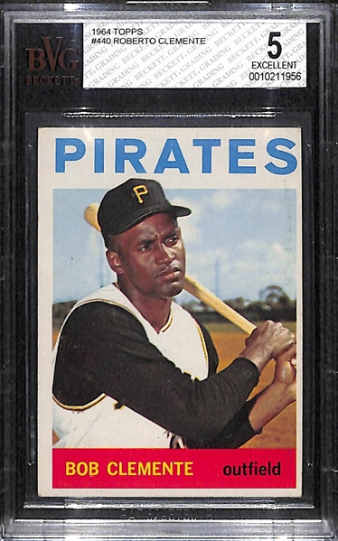 1964 Topps #440 Roberto Clemente PSA 5