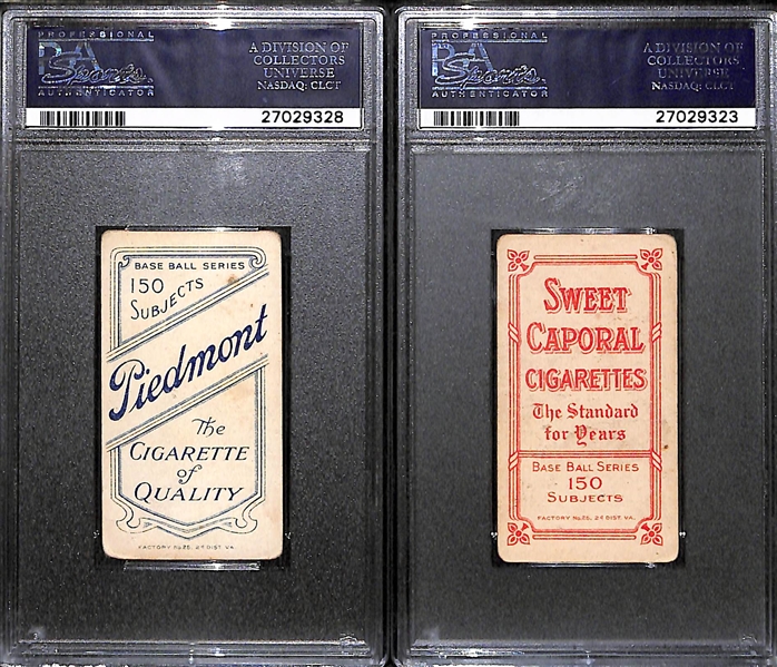Lot of (2) T206 PSA 2.5 Graded Cards (Frank Bowerman and Johnny Bates)