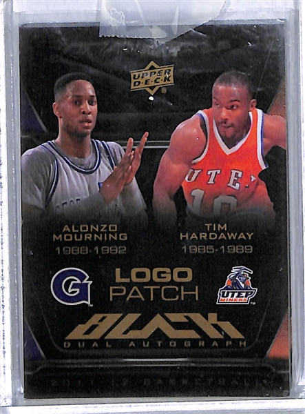 Lot of (3) Upper Deck Exquisite & UD Black Dual Autograph Cards (Includes Autos of A. Mourning, T. Hardaway, G. Hill, J. Mashburn, + more) 