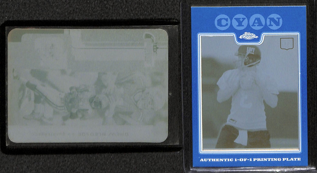 Lot of (10) Sports Card #ed 1/1 Printing Plate Cards w/ Albert Pujols and (2) Drew Bledsoe