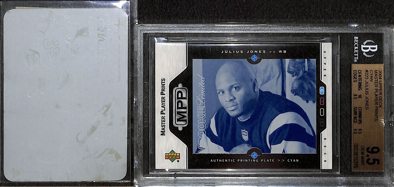Lot of (10) Sports Card #ed 1/1 Printing Plate Cards w/ Albert Pujols and (2) Drew Bledsoe
