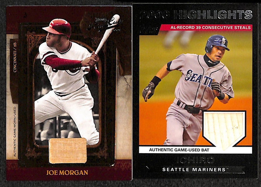 Lot of Over 50 Certified Baseball Relic Cards w/ HOFers