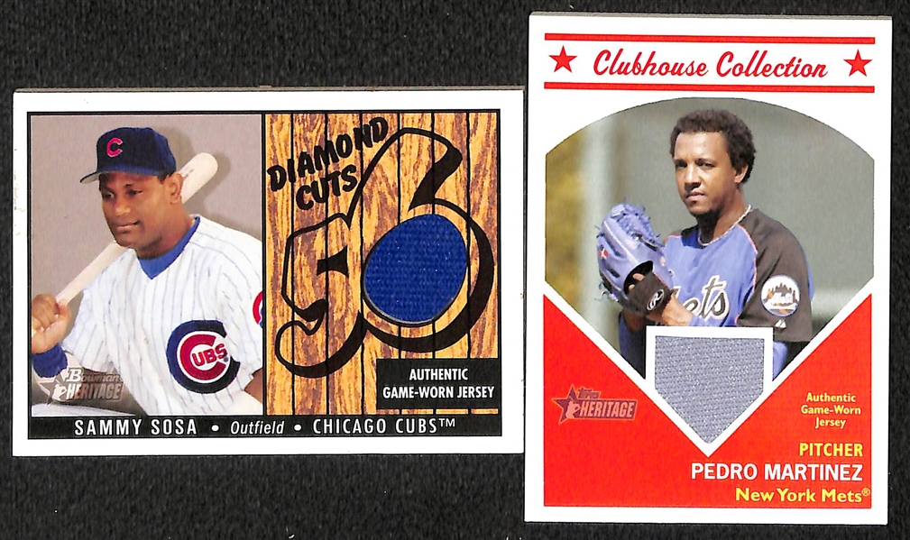 Lot of Over 50 Certified Baseball Relic Cards w/ HOFers