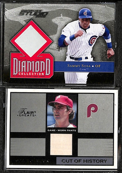 Lot of Over 50 Certified Baseball Relic Cards w/ HOFers