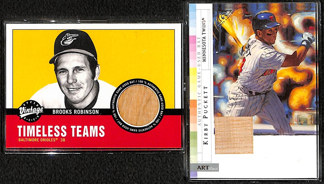 Lot of Over 50 Certified Baseball Relic Cards w/ HOFers