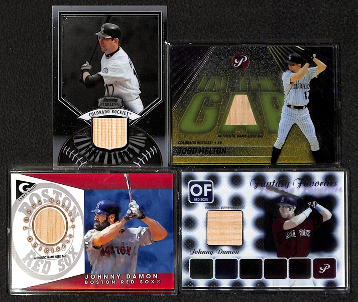 Lot of Over 50 Certified Baseball Relic Cards w/ HOFers