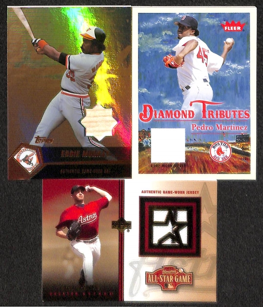 Lot of Over 50 Certified Baseball Relic Cards w/ HOFers