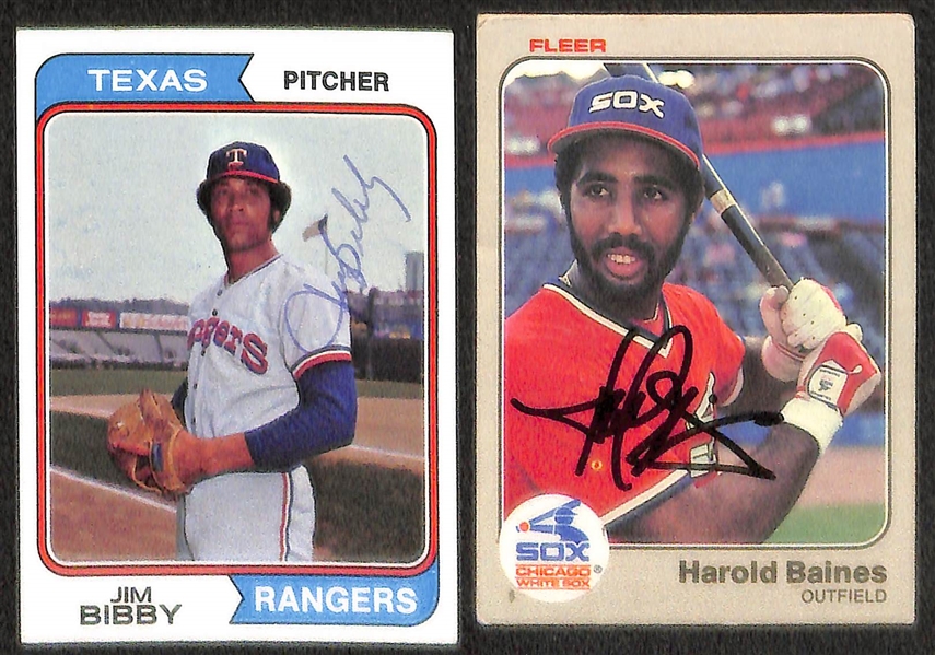 Lot of 50 Signed Sports Cards w/ B. Doerr, Brooks Robinson, Hugh McElhenny, +