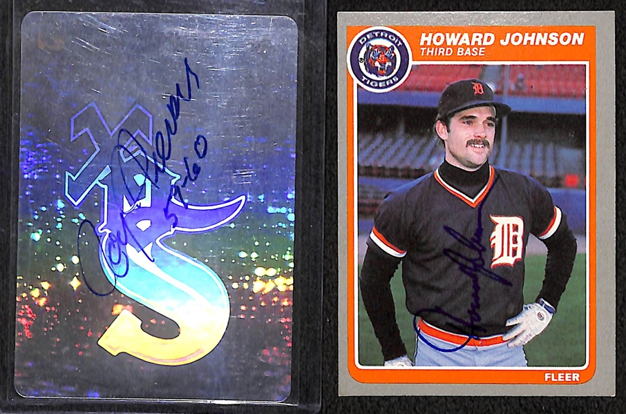 Lot of 50 Signed Sports Cards w/ B. Doerr, Brooks Robinson, Hugh McElhenny, +