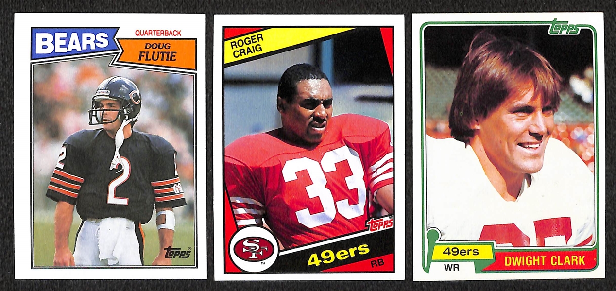 Huge Lot of Over 90 Football Rookie Cards From 1970s-2000s w/ HOFers