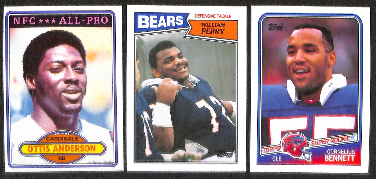 Huge Lot of Over 90 Football Rookie Cards From 1970s-2000s w/ HOFers