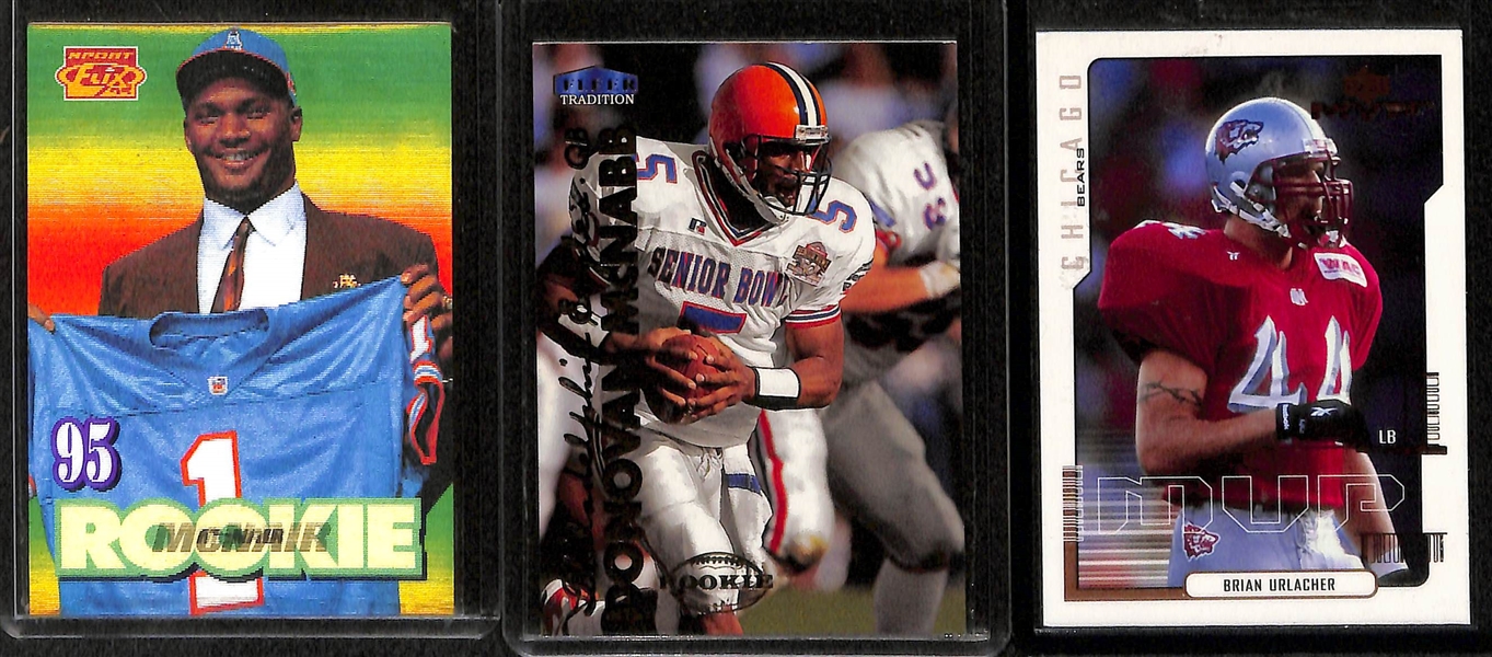Huge Lot of Over 90 Football Rookie Cards From 1970s-2000s w/ HOFers