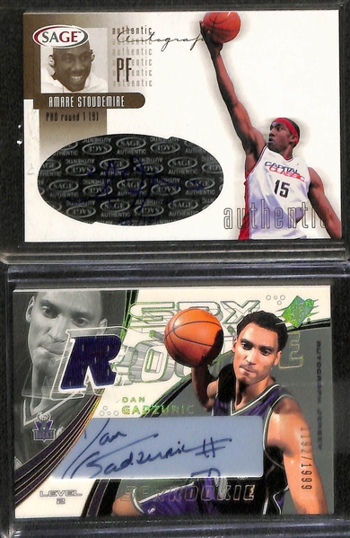 Lot of Over 40 Certified Basketball Autograph Cards w/ Wes Unseld