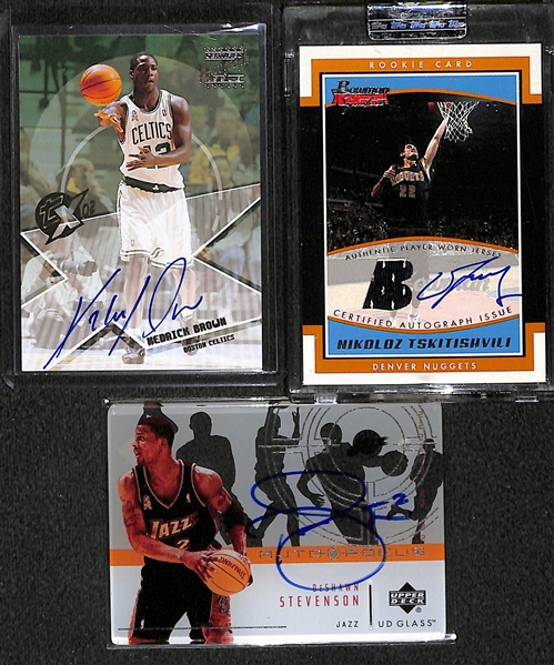 Lot of Over 40 Certified Basketball Autograph Cards w/ Wes Unseld
