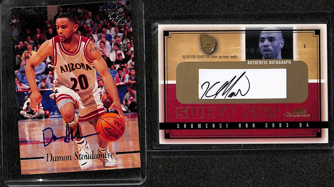 Lot of Over 40 Certified Basketball Autograph Cards w/ Calvin Murphy & David Thompson