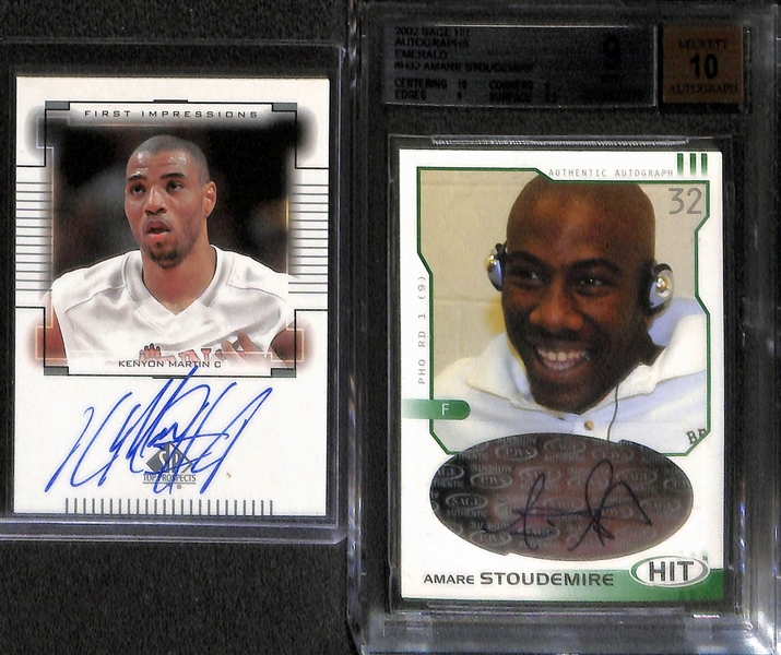 Lot of Over 40 Certified Basketball Autograph Cards w/ Calvin Murphy & David Thompson