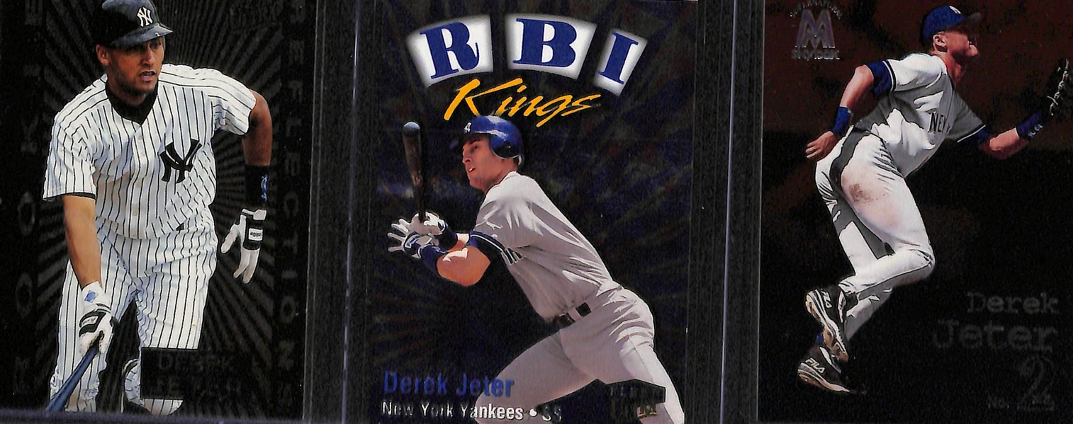 Lot of 100 Derek Jeter Cards inc. 1993 T. Rookie and Many Inserts