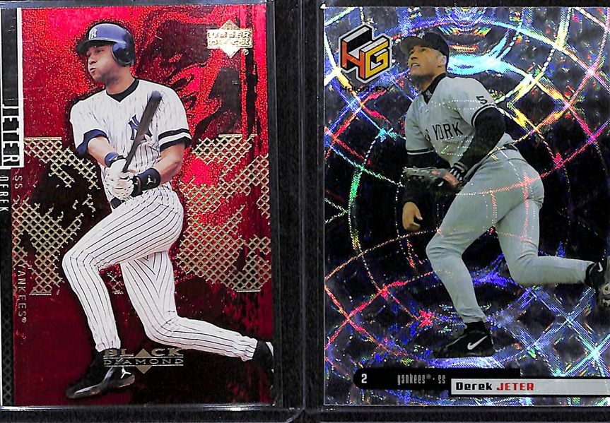 Lot of 100 Derek Jeter Cards inc. 1993 T. Rookie and Many Inserts