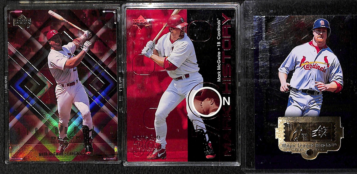 Huge Lot of Over 210 Mark McGwire Cards inc RCs and Inserts w/ (9) 1985 Topps, (13) 1987 Donruss, (6) 1987 Topps