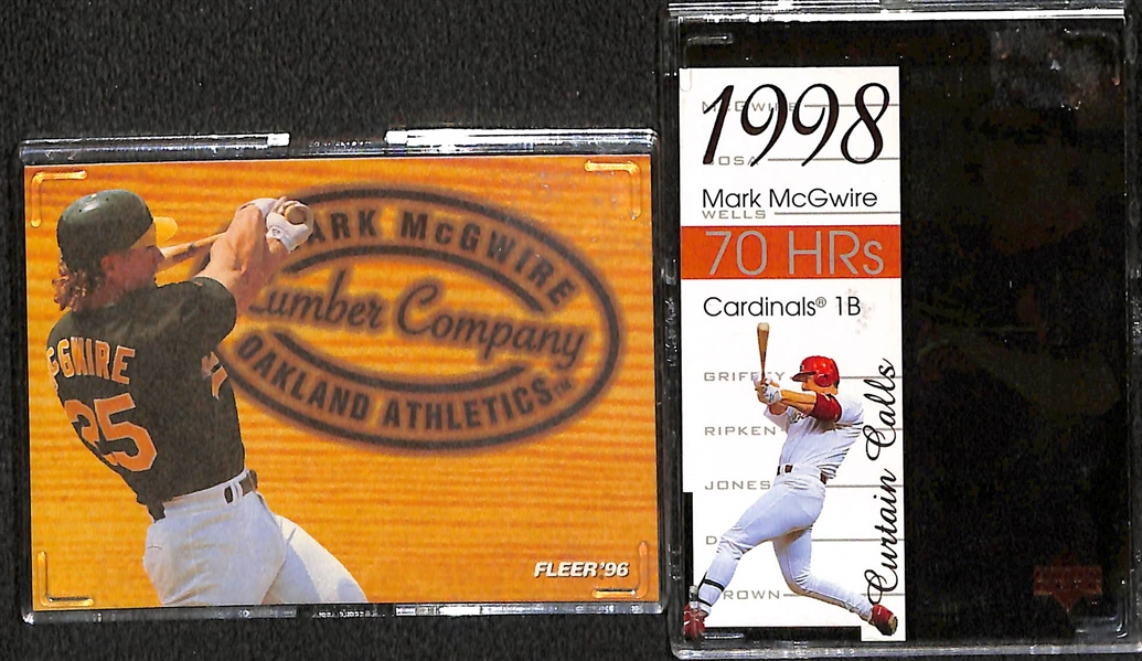 Huge Lot of Over 210 Mark McGwire Cards inc RCs and Inserts w/ (9) 1985 Topps, (13) 1987 Donruss, (6) 1987 Topps