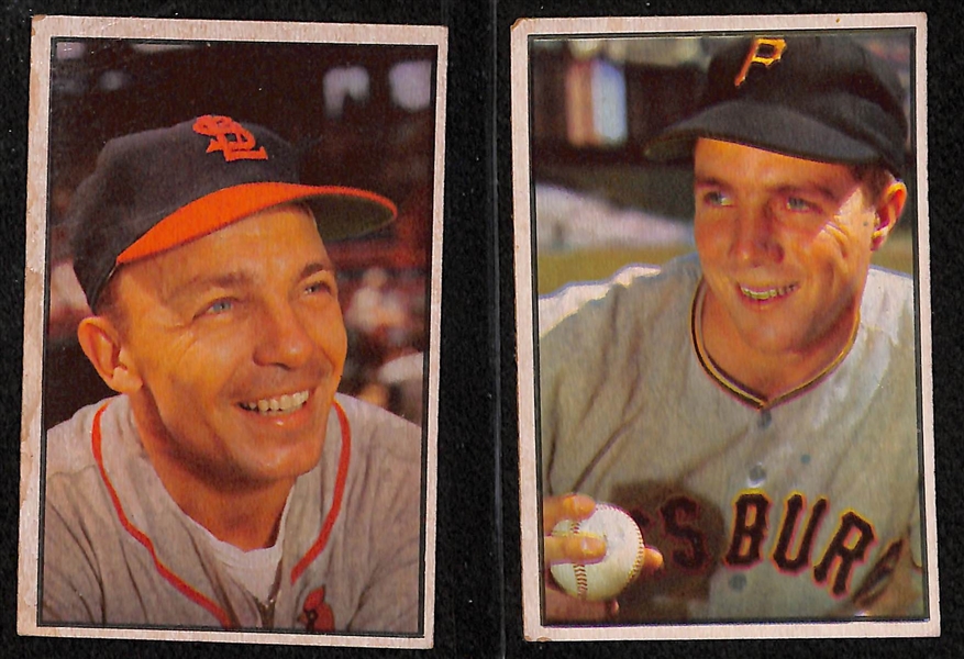 Lot of (61) 1952-1957 Baseball Cards - Topps and Bowman