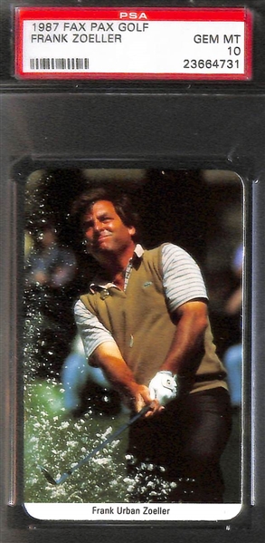 Lot of (12) 1987 Fax Pax Golf PSA 10 Cards w. Nick Faldo