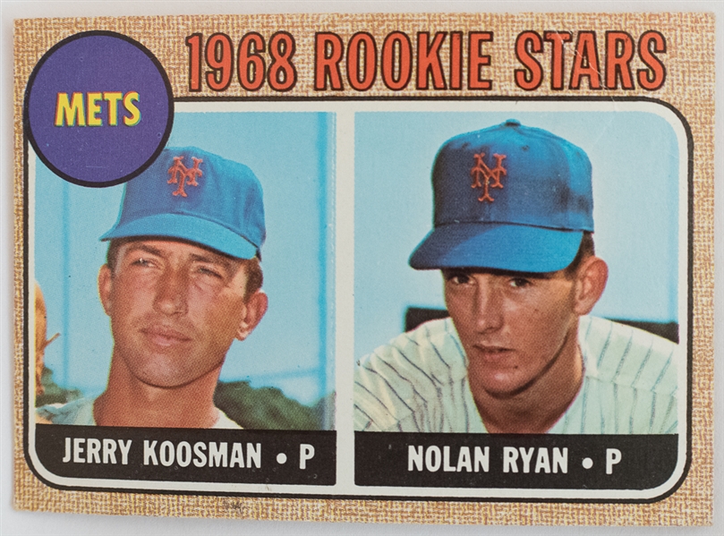 1968 Topps Nolan Ryan/Koosman Rookie Card - PSA 3
