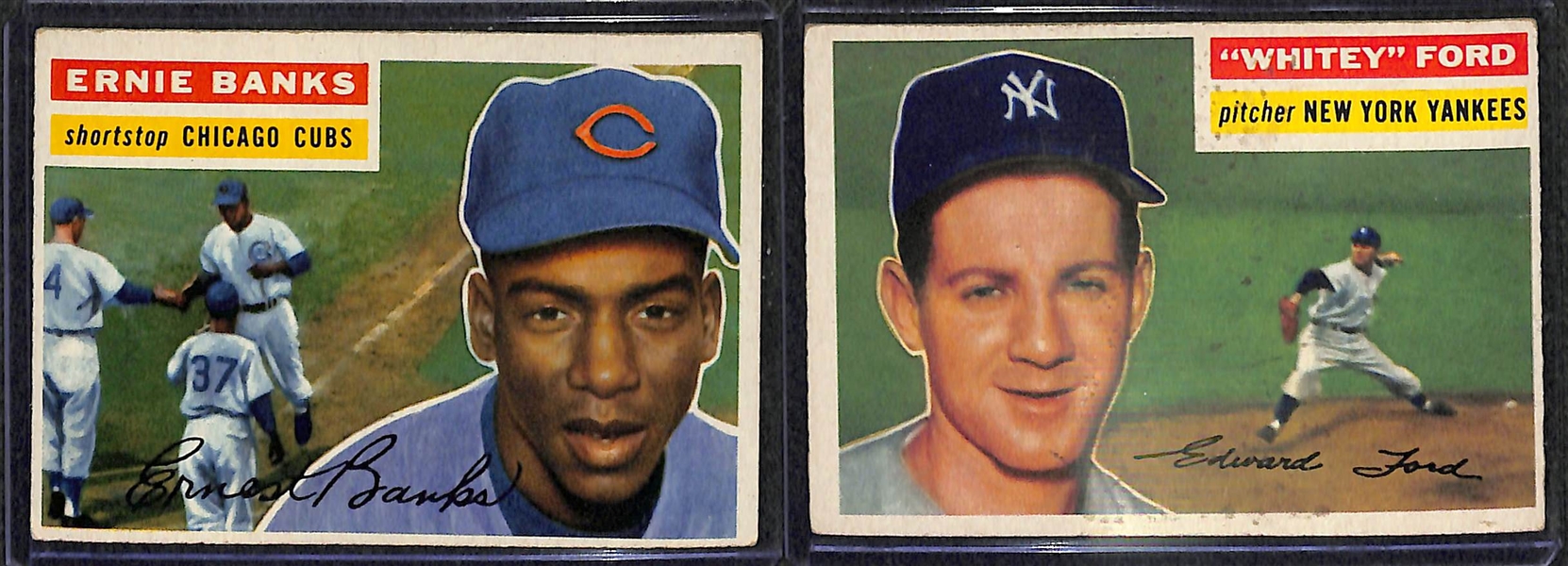  Lot of 13 Different Topps Baseball Cards w. Jackie Robinson & Ernie Banks