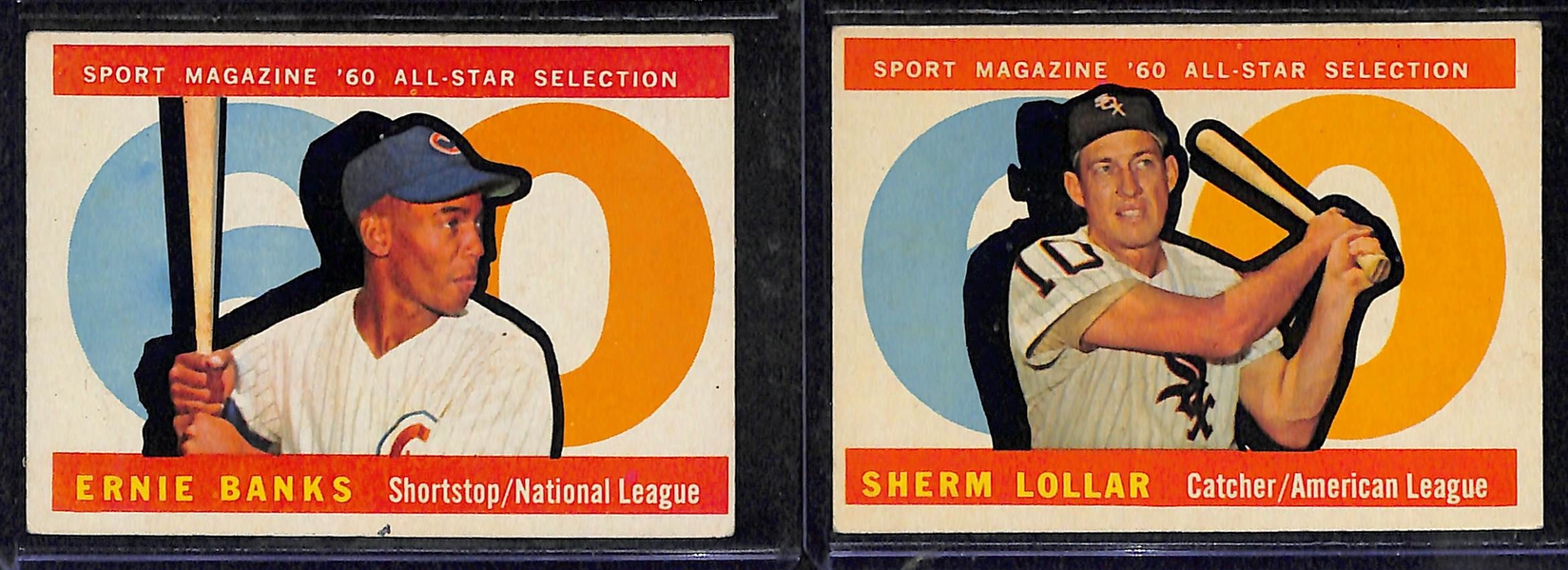 Lot of 6 - 1960 Topps Baseball High Number All Star Cards w. Mays & McCovey