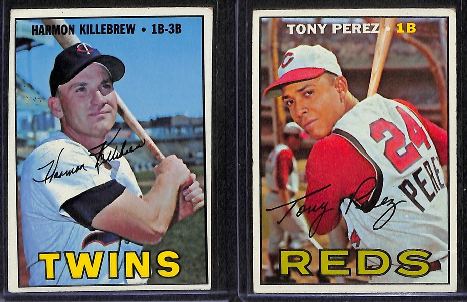 Lot of 7 - 1967-68 Topps Star Cards w. Mantle Both Years