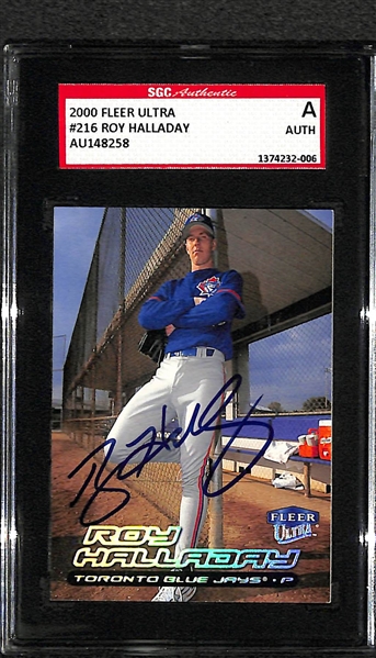 2000 Fleer Ultra #216 Roy Halladay - SGC Authentic