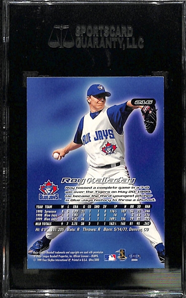 2000 Fleer Ultra #216 Roy Halladay - SGC Authentic