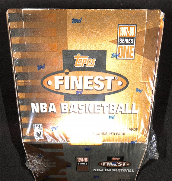 1997-98 Topps Finest Series 2 Basketball Sealed/Unopened Hobby Box (24 packs w/ 6 cards per pack)