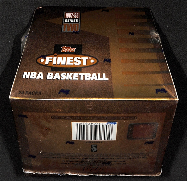 1997-98 Topps Finest Series 2 Basketball Sealed/Unopened Hobby Box (24 packs w/ 6 cards per pack)
